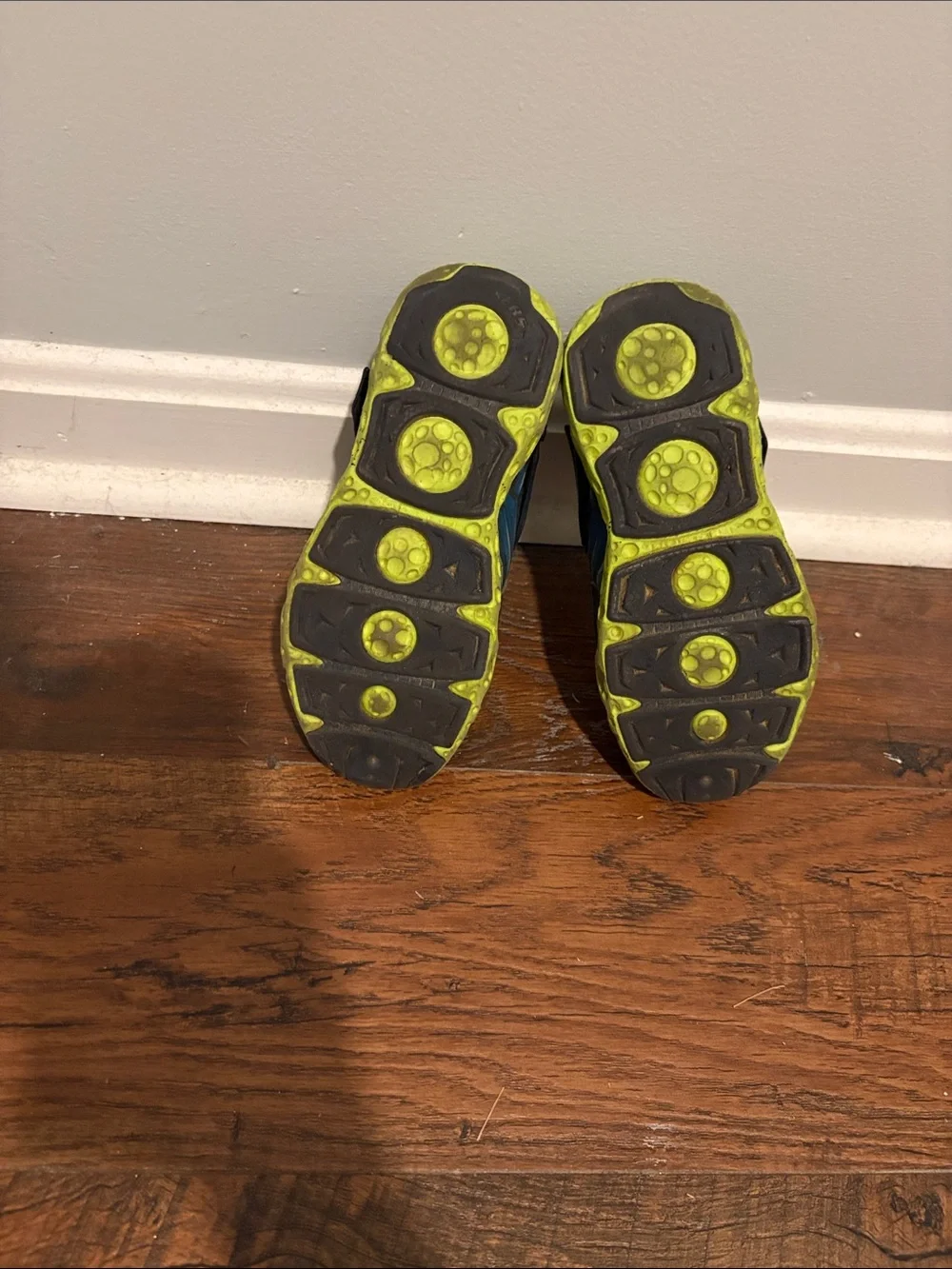 Skechers Boys Navy and Neon Yellow Light-Up Sneakers